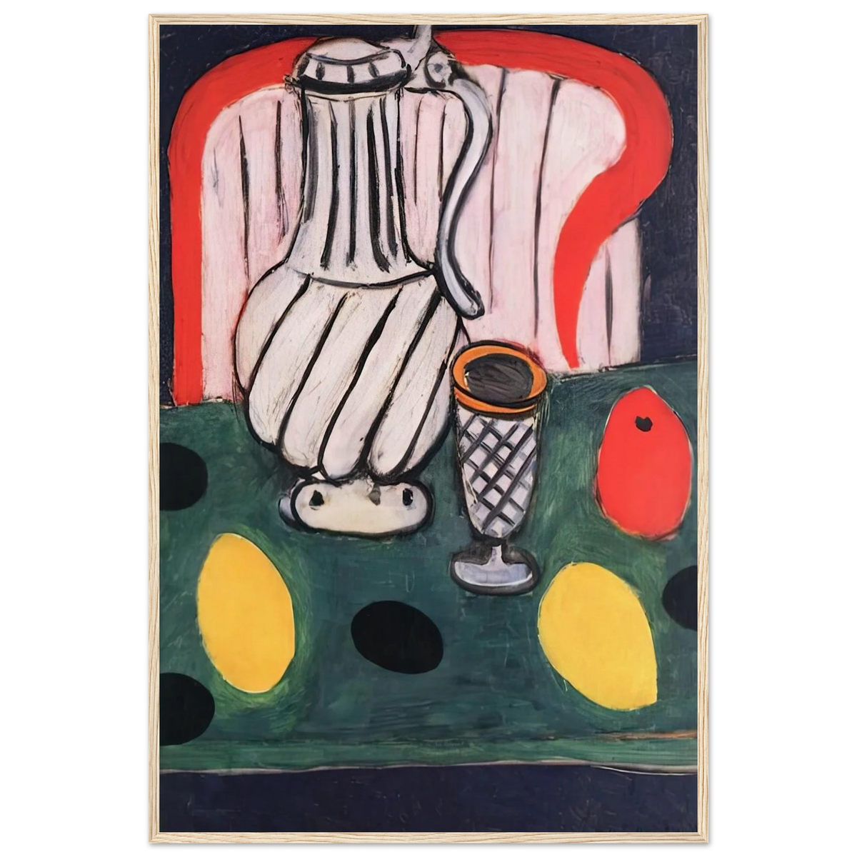 TIN PITCHER LEMON AND ARMCHAIR 1939 Framed Poster | Henri Matisse Framed Prints Wall Art | Henri Matisse Print