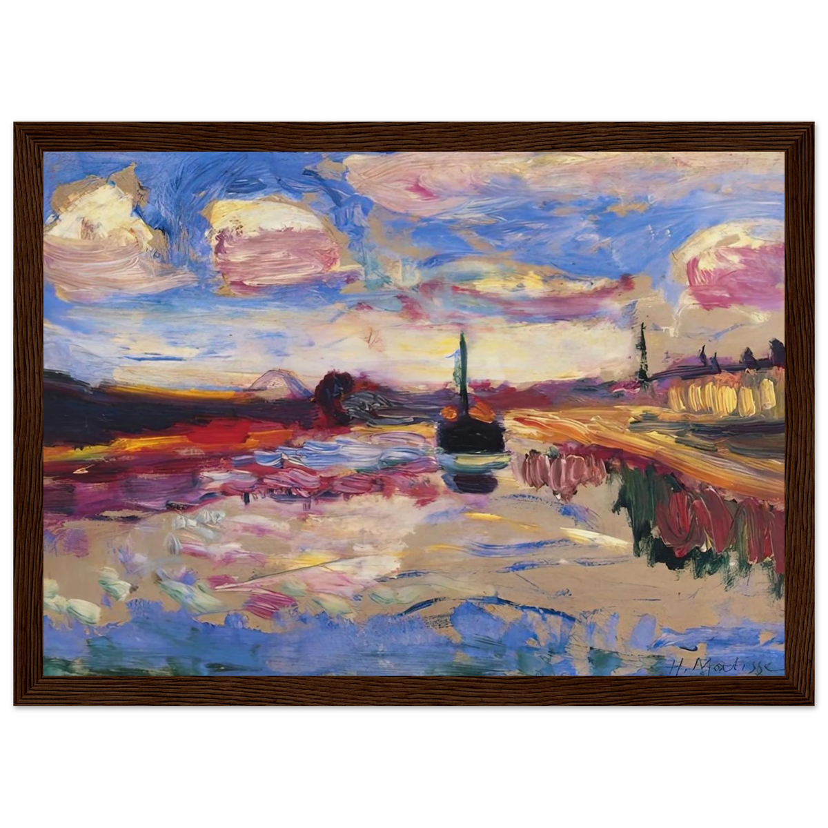CANAL DU MIDI 1899 Framed Poster | Henri Matisse Framed Prints Wall Art | Henri Matisse Print