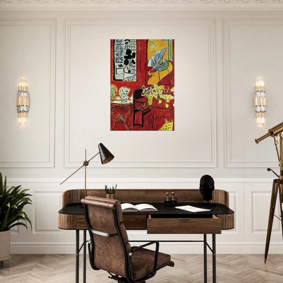 LARGE RED INTERIOR 1948 Canvas | Henri Matisse Canvas | Henri Matisse Print