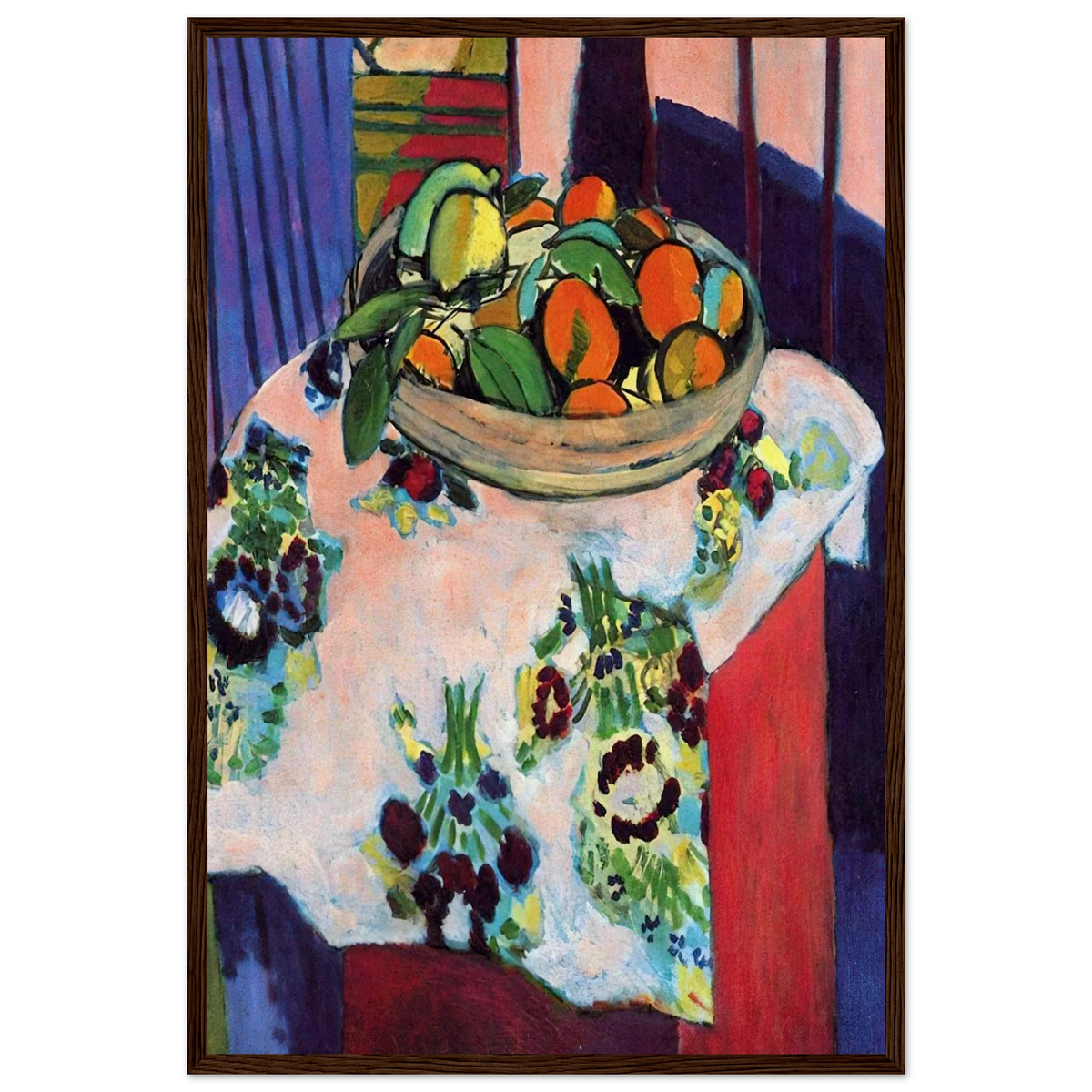 BASKET WITH ORANGES 1913 Framed Poster | Henri Matisse Framed Prints Wall Art | Henri Matisse Print