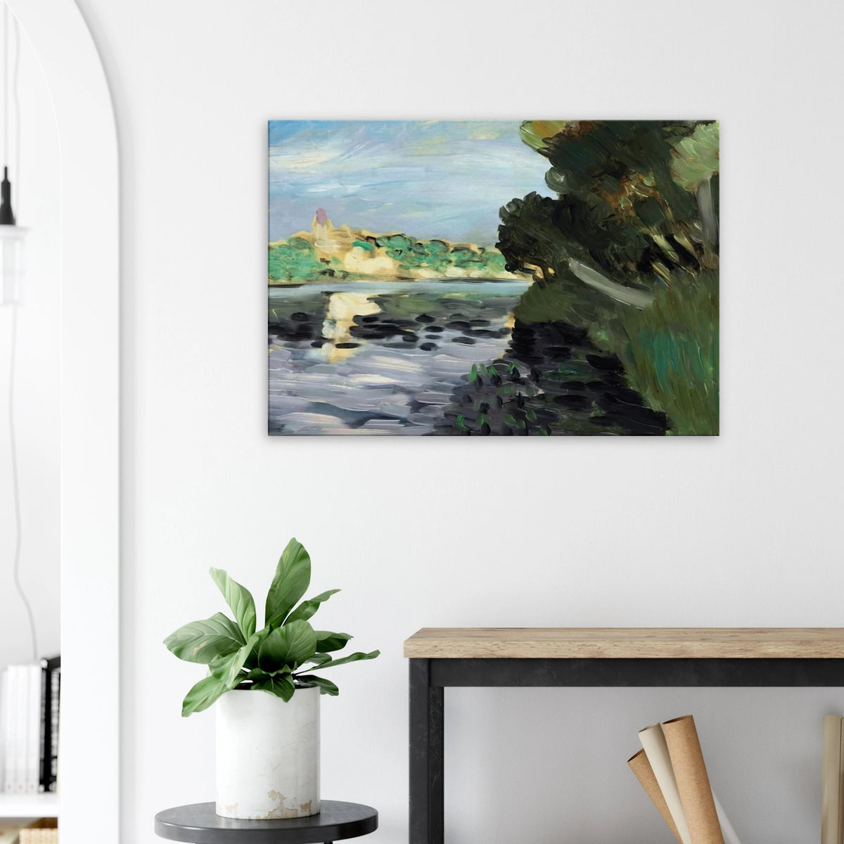 BORDS DE LA SEINE A VETHEUIL 1920 Canvas | Henri Matisse Canvas | Henri Matisse Print