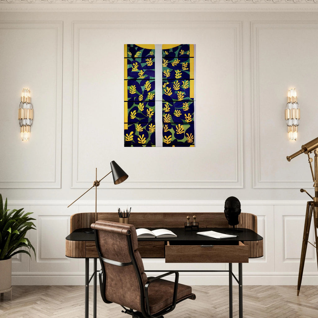 TREE OF LIFE STAINED GLASS BEHIND THE ALTAR IN THE CHAPEL OF THE ROSARY AT VENCE 1951 Canvas | Henri Matisse Canvas | Henri Matisse Print
