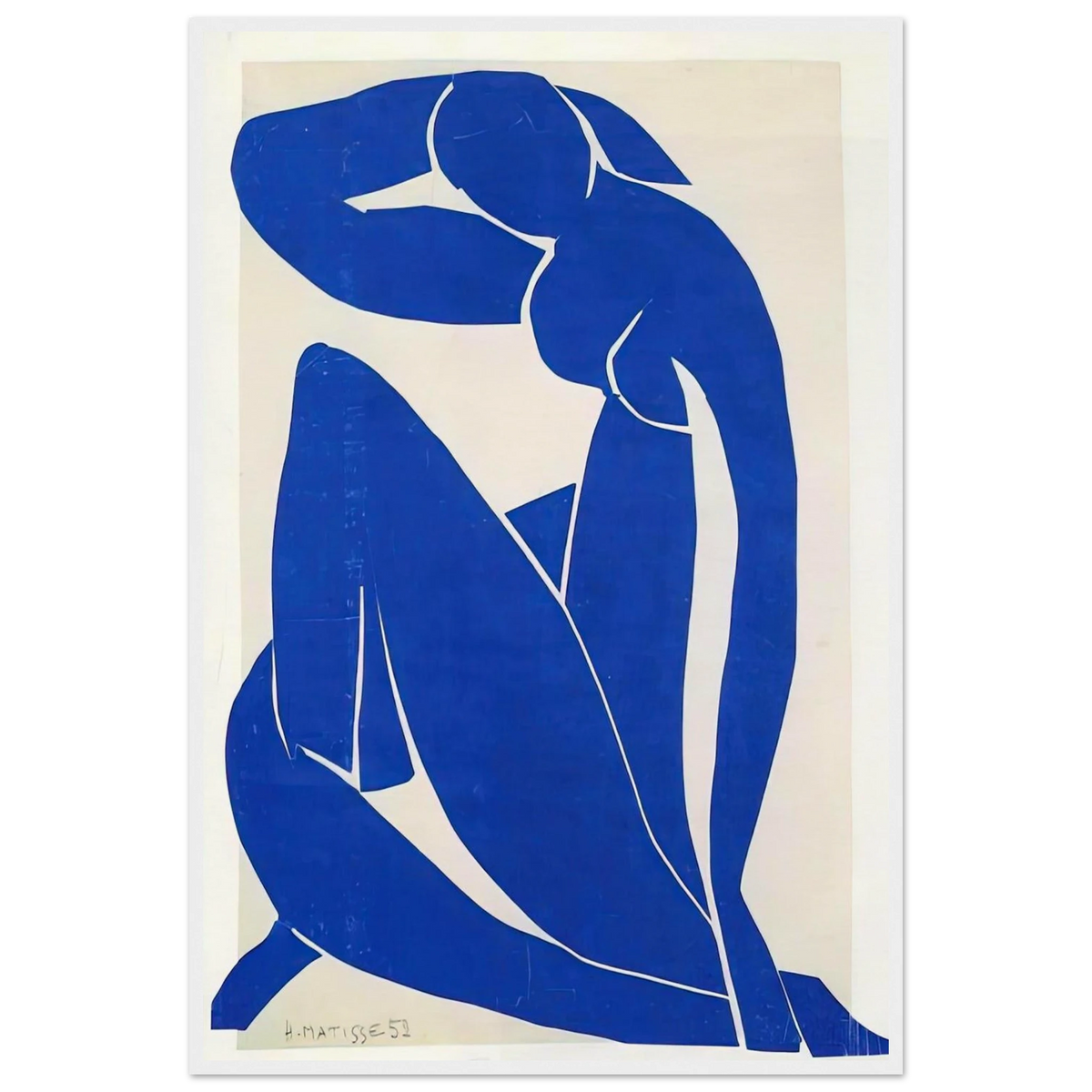 BLUE NUDE 1952 Framed Poster | Henri Matisse Framed Prints Wall Art | Henri Matisse Print