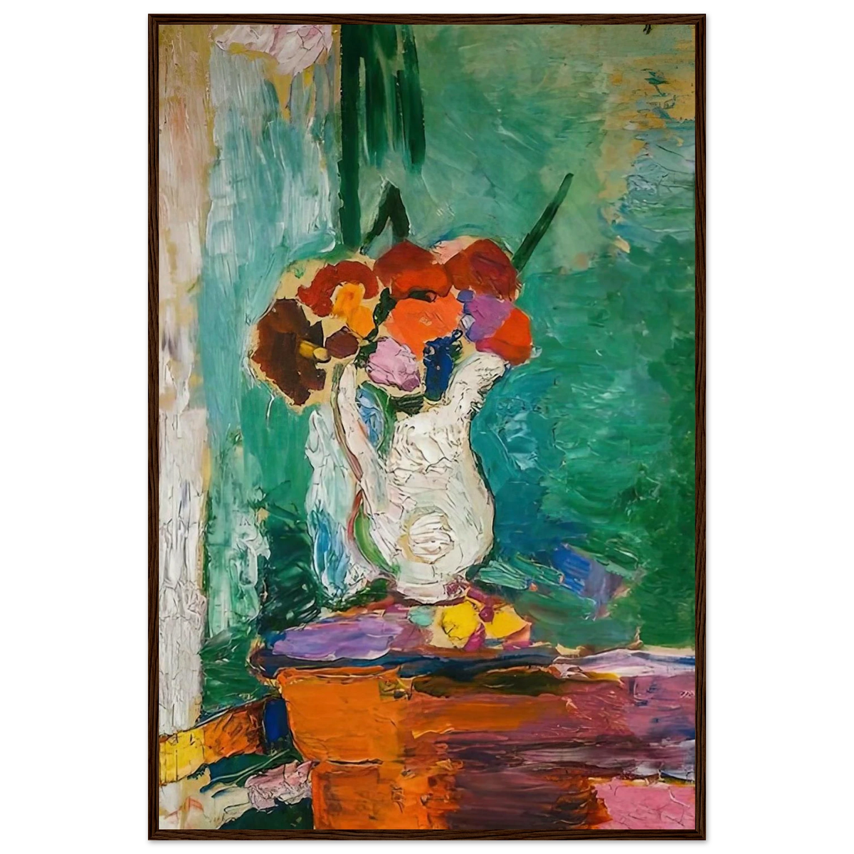 FLOWERS 1907 Framed Poster | Henri Matisse Framed Prints Wall Art | Henri Matisse Print