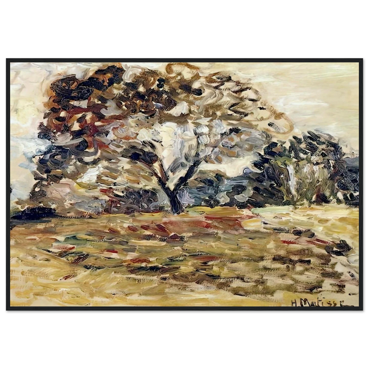 LANDSCAPE OF CORSICA 1898 Framed Poster | Henri Matisse Framed Prints Wall Art | Henri Matisse Print