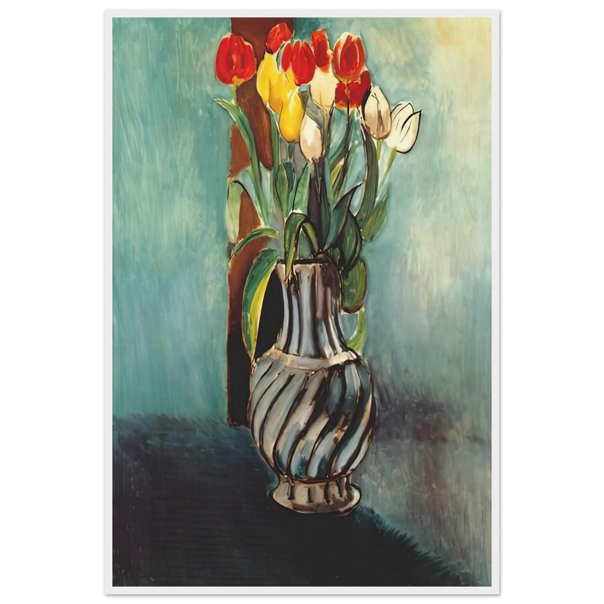 ME MYSELF STENDHAL VASE OF TULIPS 1914 Framed Poster | Henri Matisse Framed Prints Wall Art | Henri Matisse Print