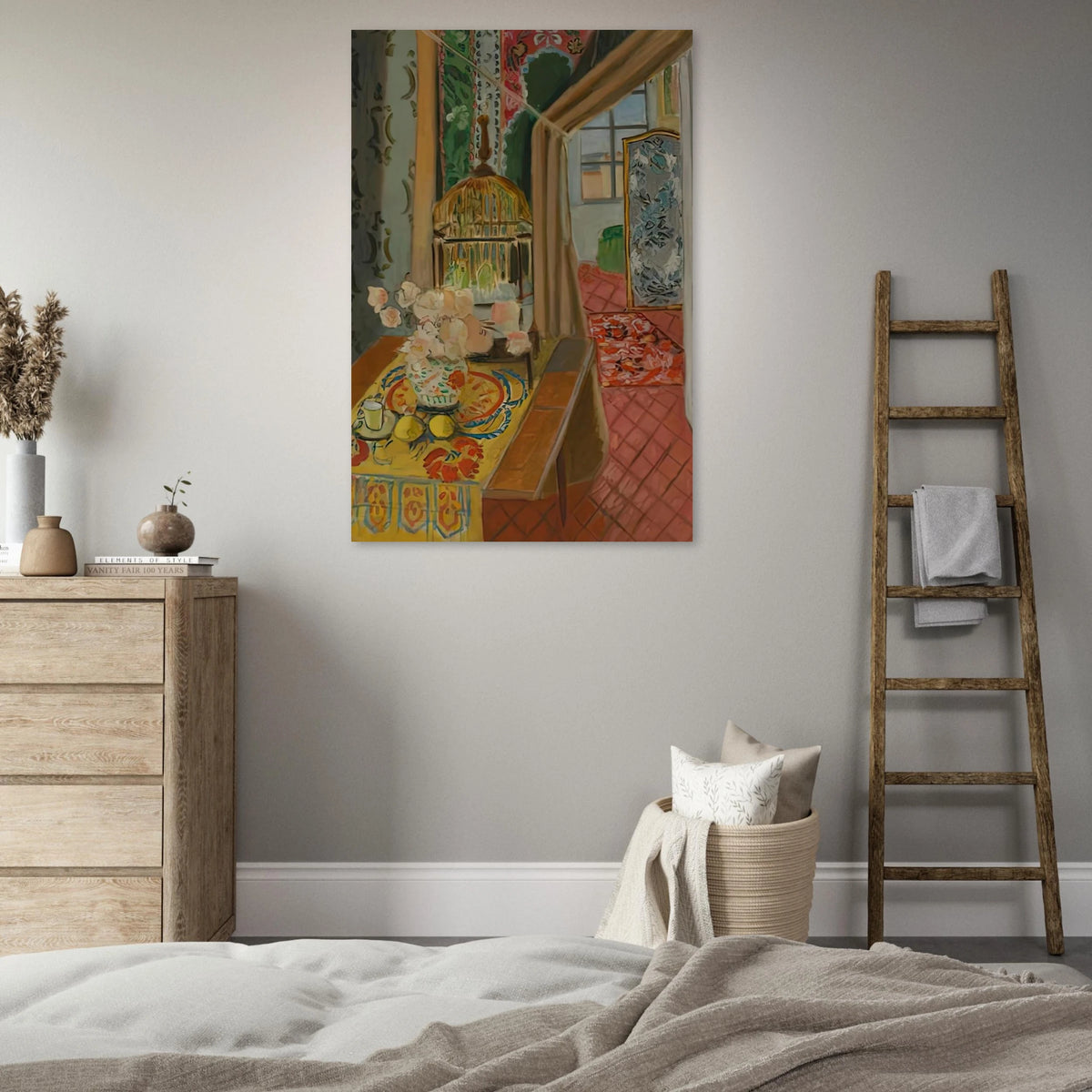 INTERIOR FLOWERS AND PARAKEETS 1924 Poster | Henri Matisse Poster | Henri Matisse Print