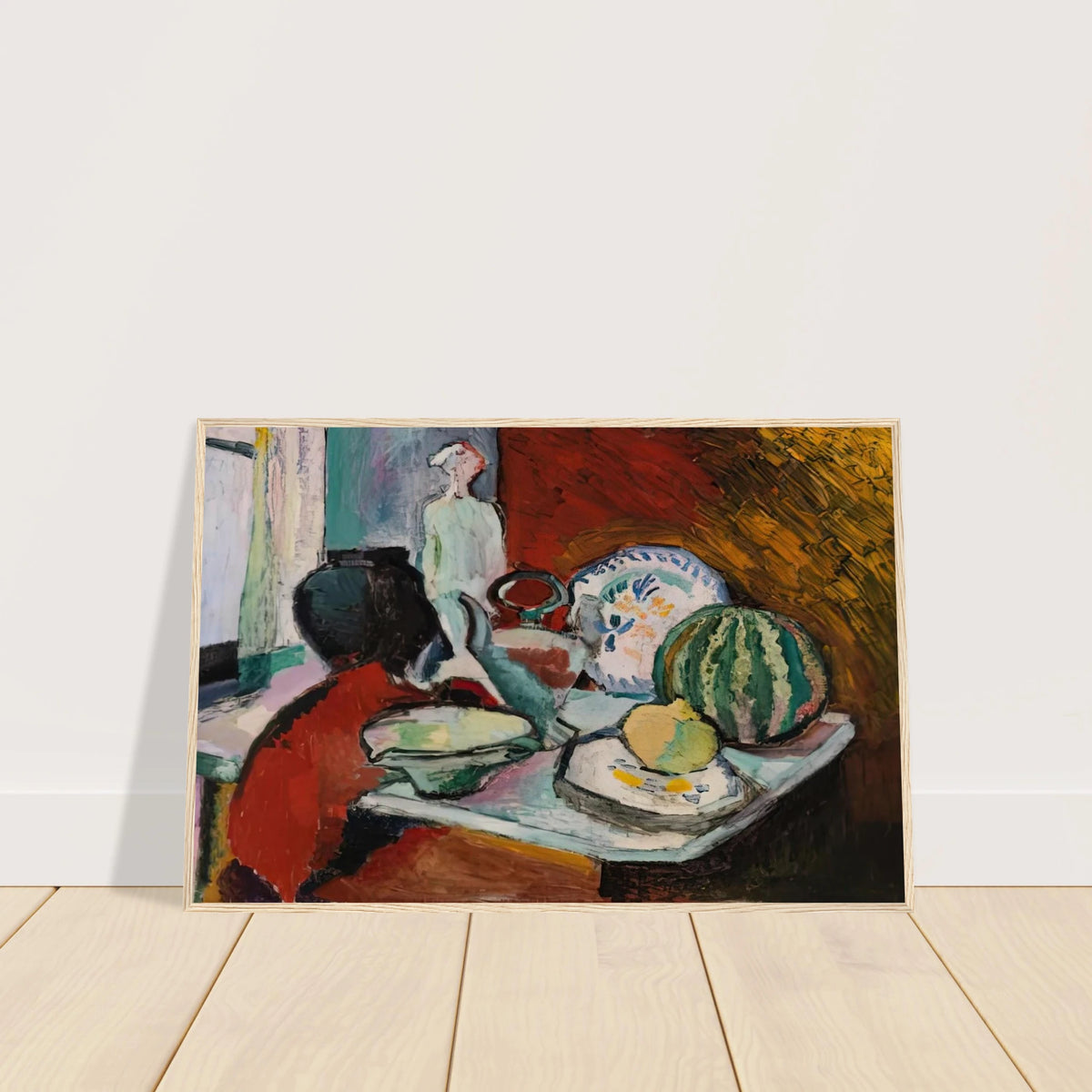 DISHES AND MELON 1907 Framed Poster | Henri Matisse Framed Prints Wall Art | Henri Matisse Print