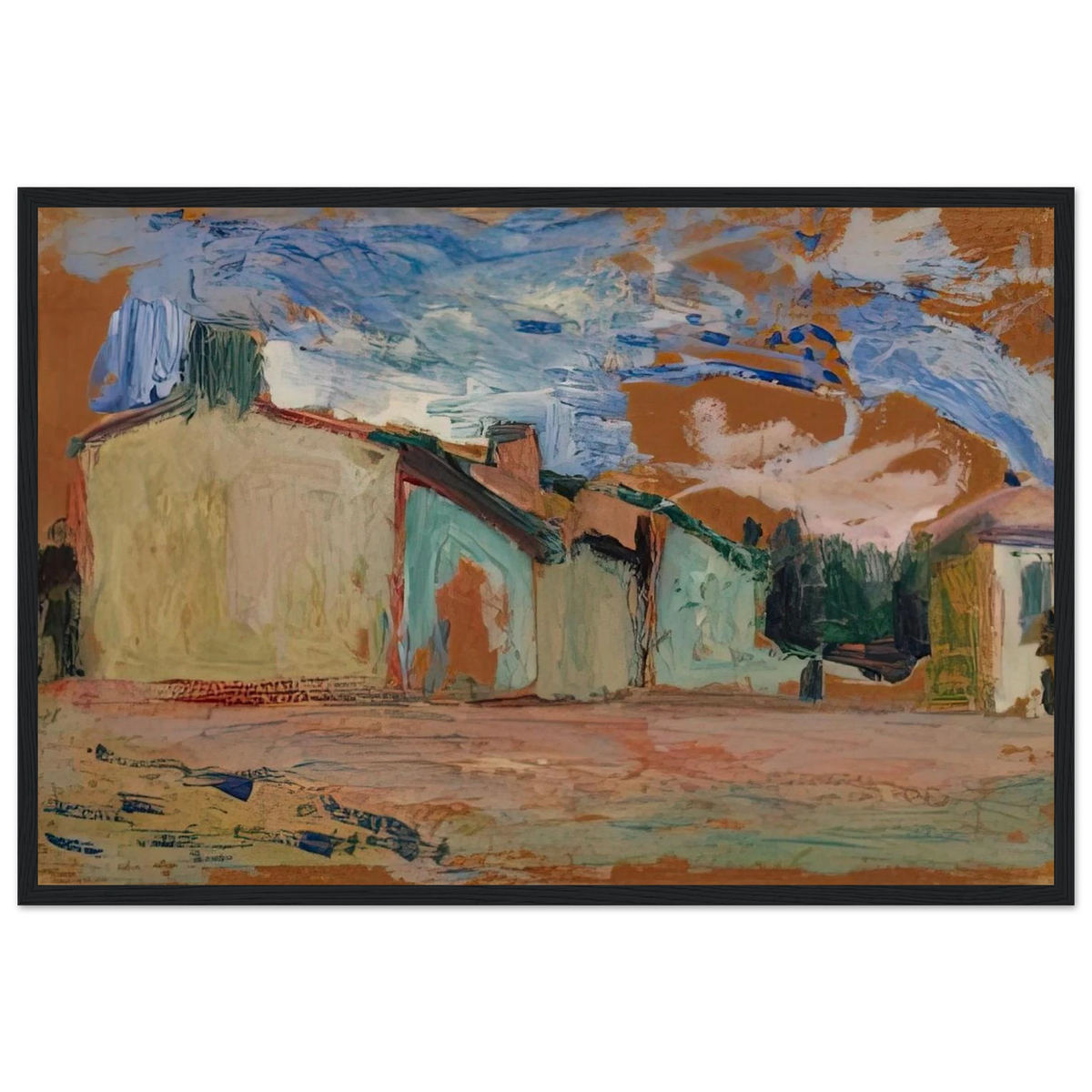HOUSES FENOUILLET 1898 Framed Poster | Henri Matisse Framed Prints Wall Art | Henri Matisse Print