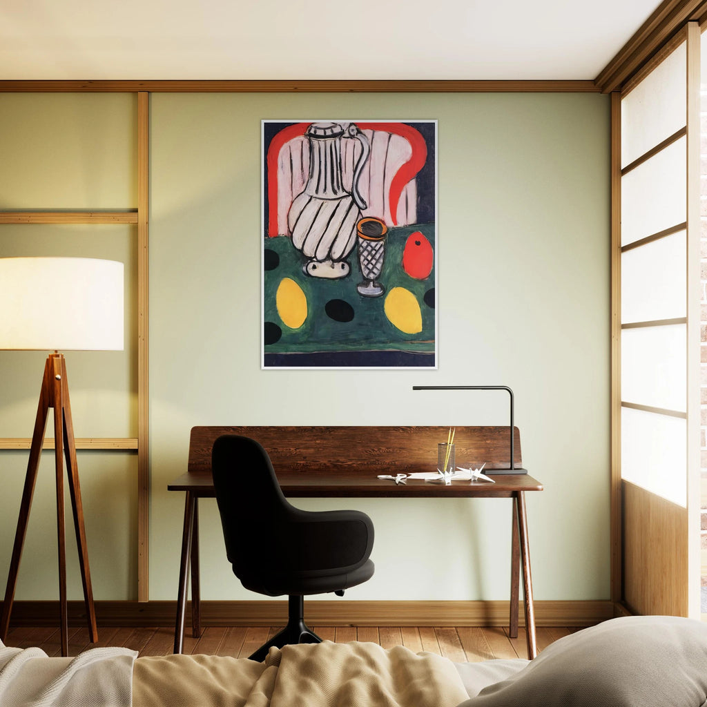 TIN PITCHER LEMON AND ARMCHAIR 1939 Framed Poster | Henri Matisse Framed Prints Wall Art | Henri Matisse Print