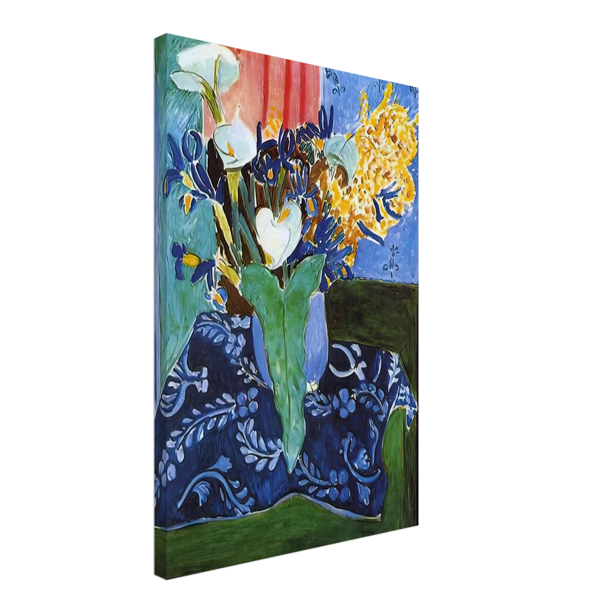 CALLA LILIES IRISES AND MIMOSAS 1913 Canvas | Henri Matisse Canvas | Henri Matisse Print