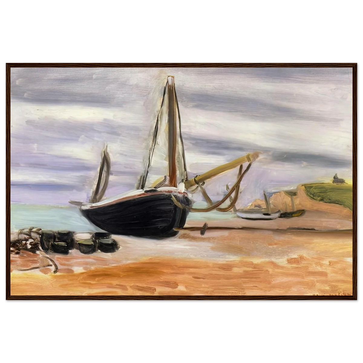 BOATS AT ETRETAT 1920 Framed Poster | Henri Matisse Framed Prints Wall Art | Henri Matisse Print