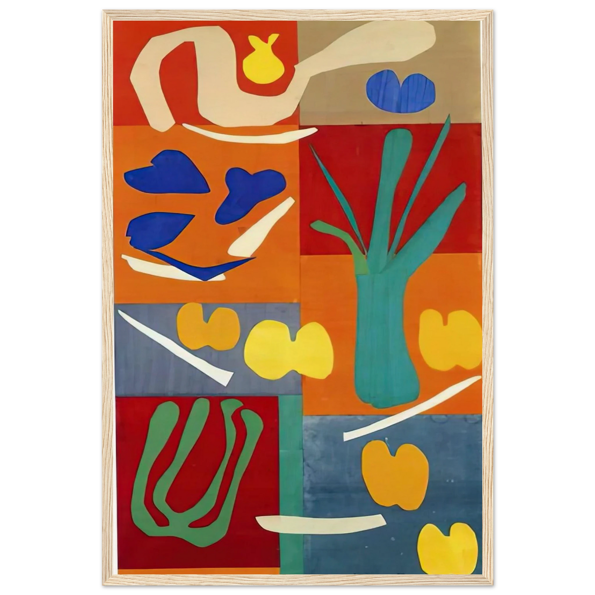 VEGETABLES 1952 Framed Poster | Henri Matisse Framed Prints Wall Art | Henri Matisse Print