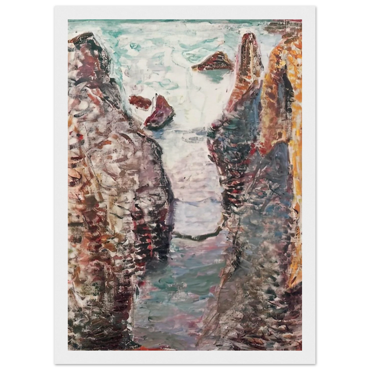 CIFFS BELLE ILE 1897 Framed Poster | Henri Matisse Framed Prints Wall Art | Henri Matisse Print