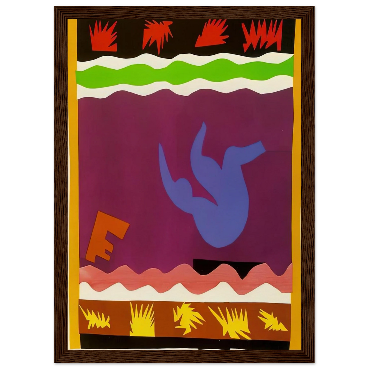 THE TOBOGGAN 1943 Framed Poster | Henri Matisse Framed Prints Wall Art | Henri Matisse Print
