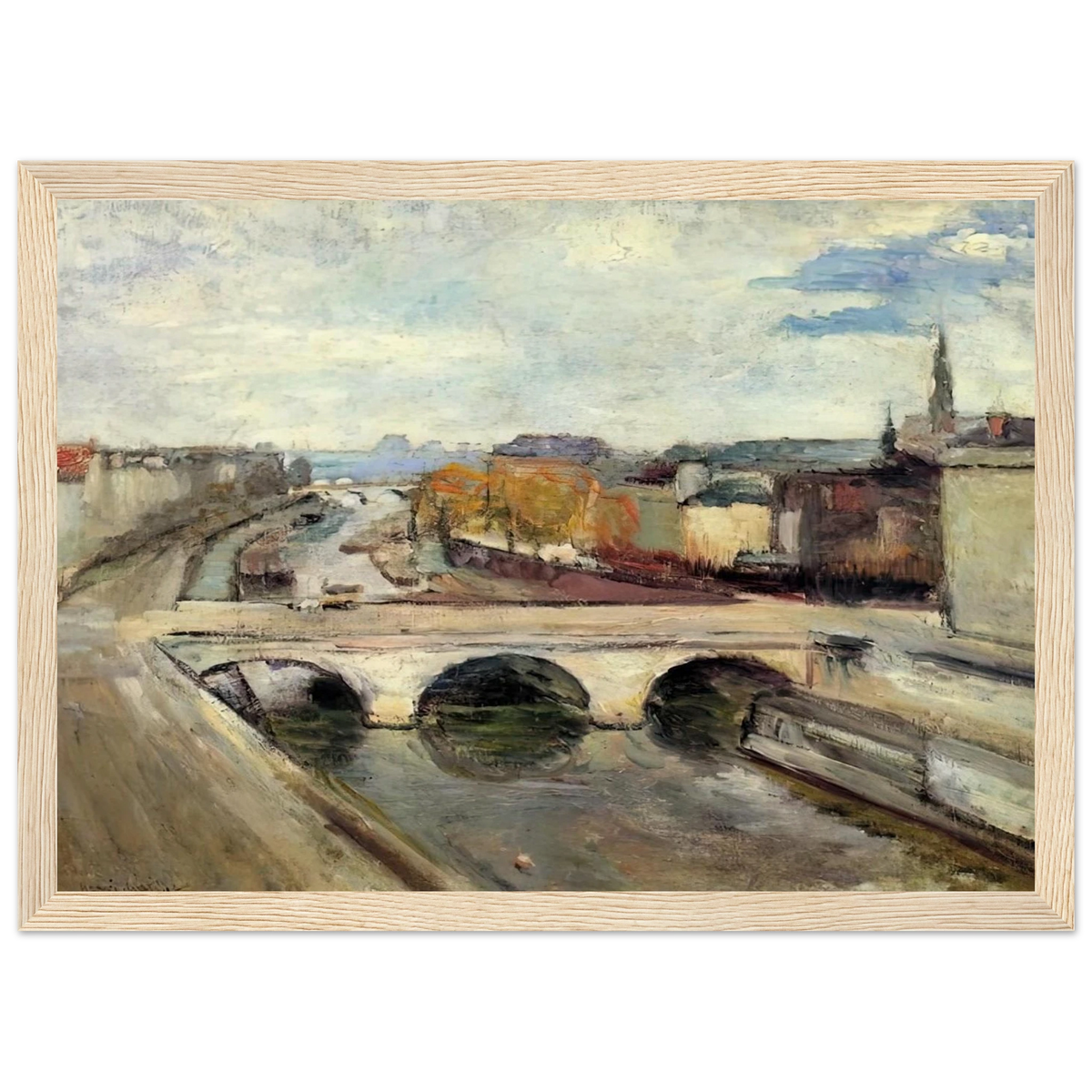 THE POT SAINT MICHEL IN PARIS 1900 Framed Poster | Henri Matisse Framed Prints Wall Art | Henri Matisse Print