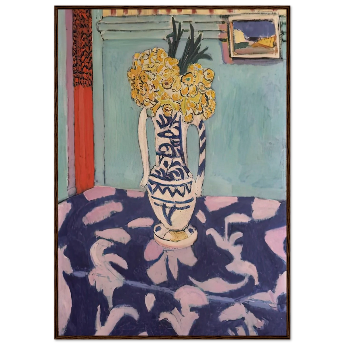 LES COUCOUS TAPIS BLEU ET ROSE 1911 Framed Poster | Henri Matisse Framed Prints Wall Art | Henri Matisse Print