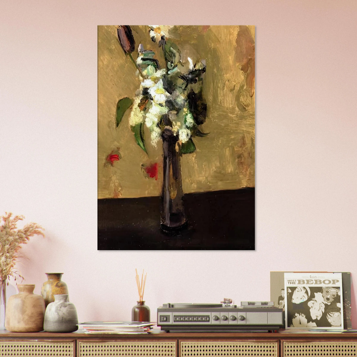 BOUQUET OF FLOWERS IN A CRYSTAL VASE 1902 Canvas | Henri Matisse Canvas | Henri Matisse Print