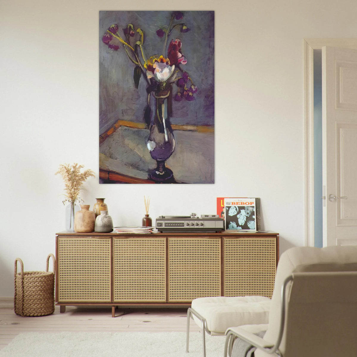 BOUQUET ON A BAMBOO TABLE 1903 Poster | Henri Matisse Poster | Henri Matisse Print