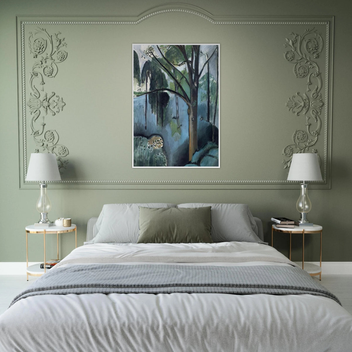 TRIVAUX POND 1917 Framed Poster | Henri Matisse Framed Prints Wall Art | Henri Matisse Print