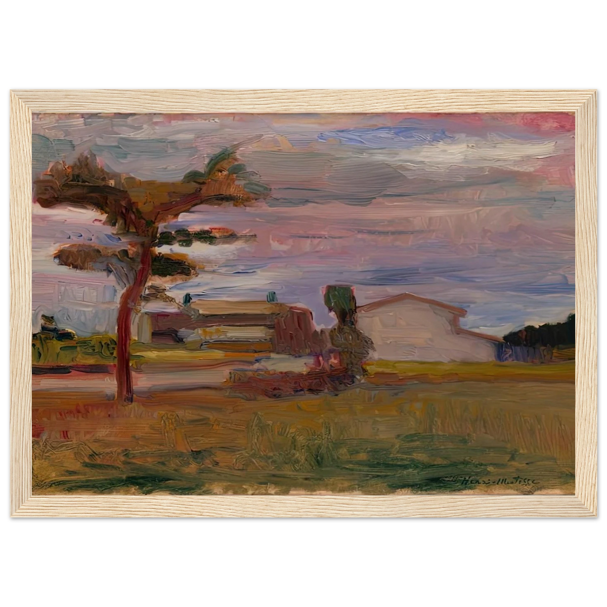 CORSICAN LANDSCAPE 1898 Framed Poster | Henri Matisse Framed Prints Wall Art | Henri Matisse Print