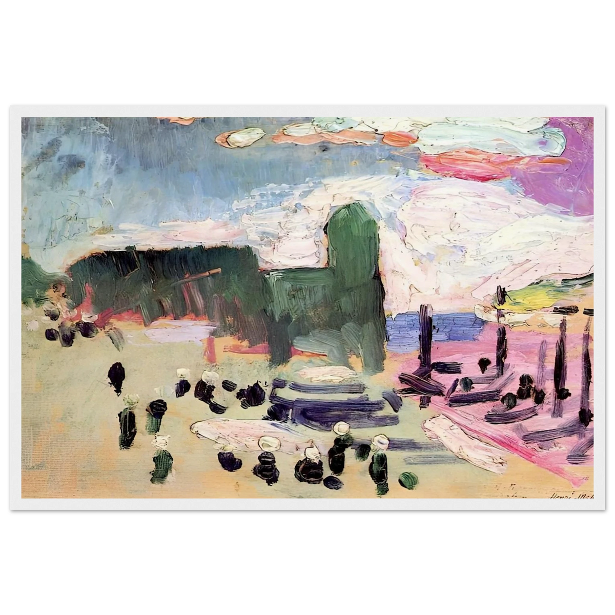 COLLIOURE 1905 Framed Poster | Henri Matisse Framed Prints Wall Art | Henri Matisse Print