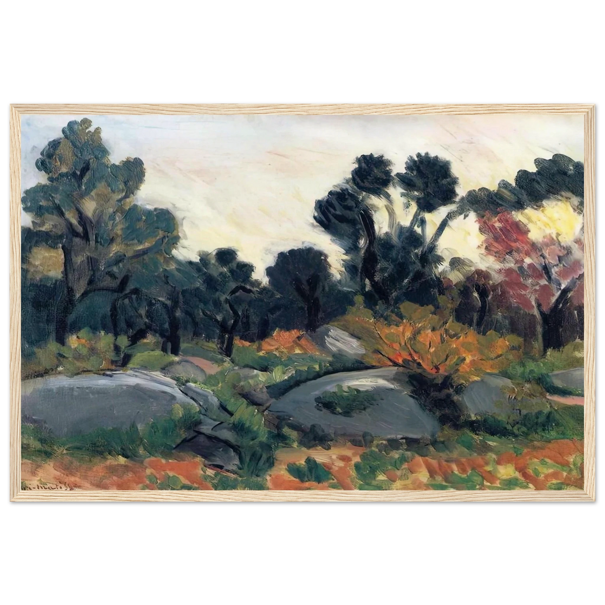 LANDSCAPE 3 Framed Poster | Henri Matisse Framed Prints Wall Art | Henri Matisse Print
