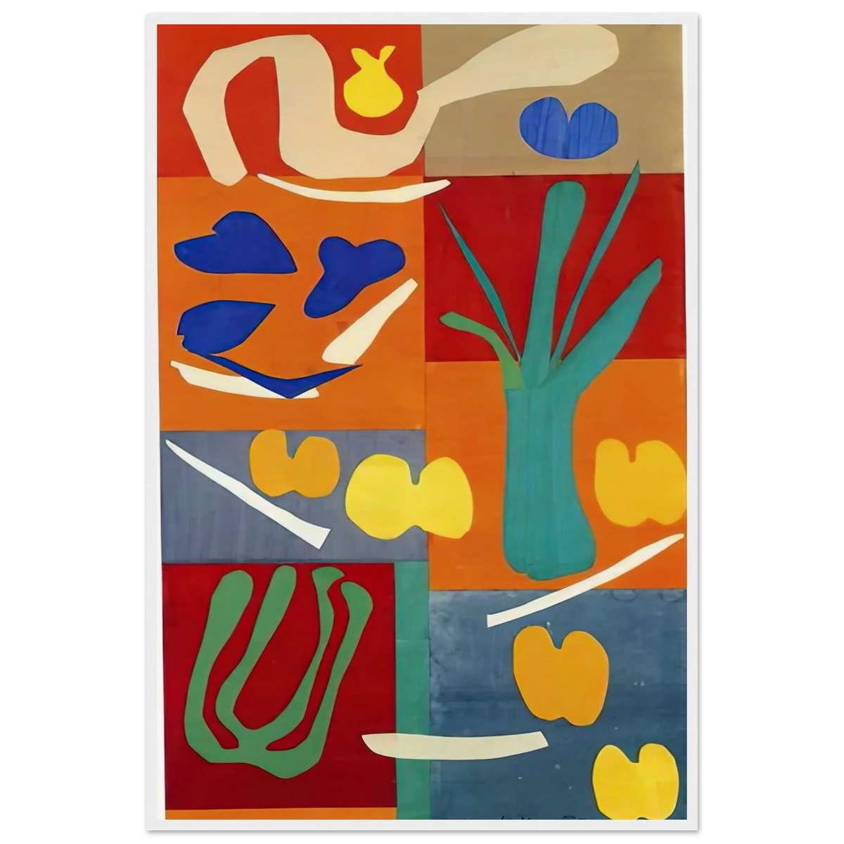 VEGETABLES 1952 Framed Poster | Henri Matisse Framed Prints Wall Art | Henri Matisse Print