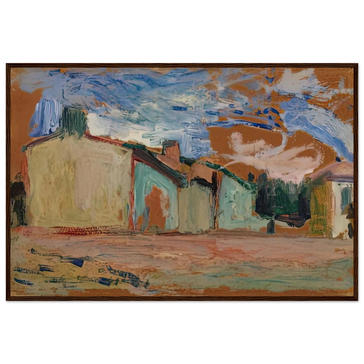 HOUSES FENOUILLET 1898 Framed Poster | Henri Matisse Framed Prints Wall Art | Henri Matisse Print