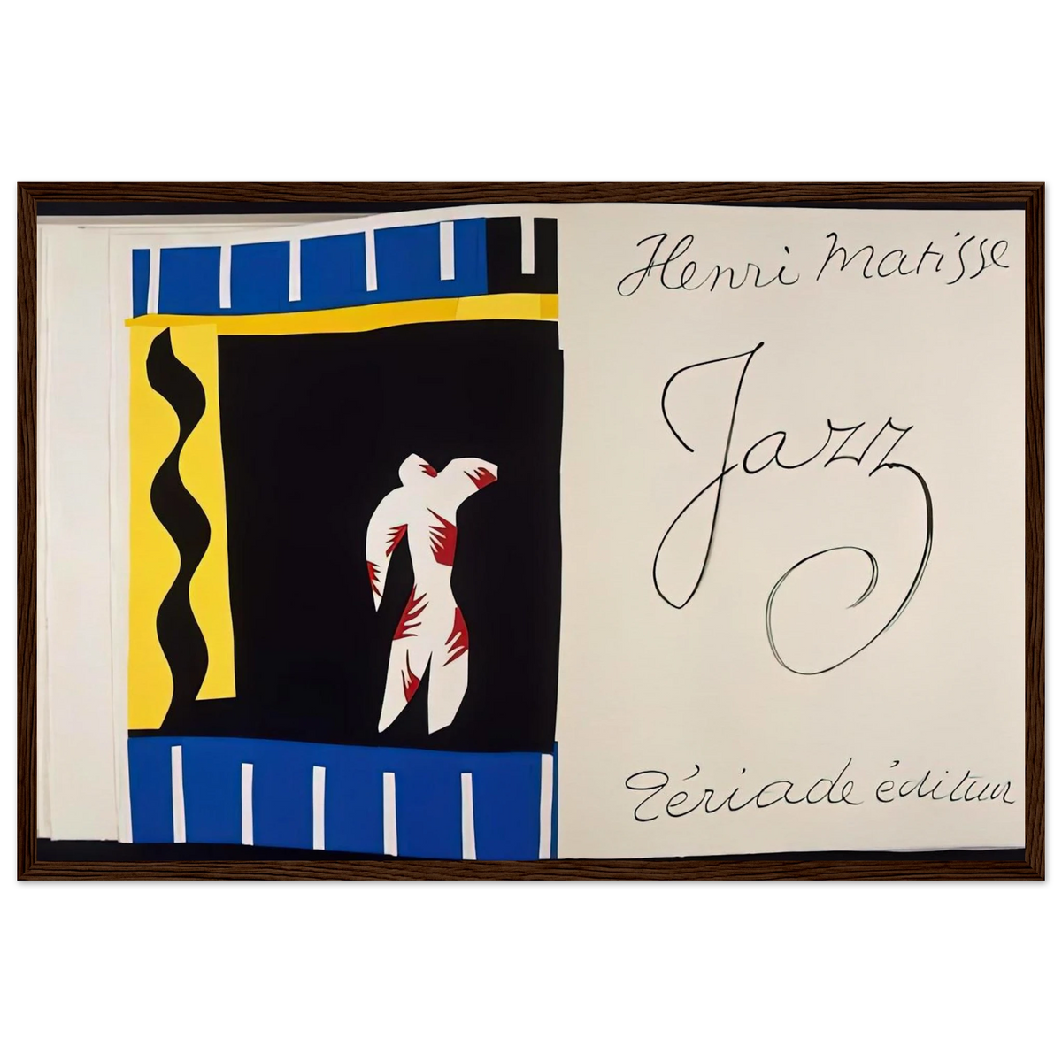 JAZZ BOOK 1947 Framed Poster | Henri Matisse Framed Prints Wall Art | Henri Matisse Print