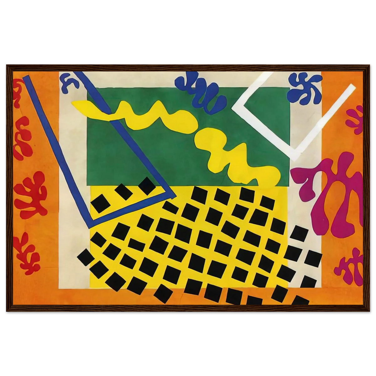 CUT OUTS 3 Framed Poster | Henri Matisse Framed Prints Wall Art | Henri Matisse Print