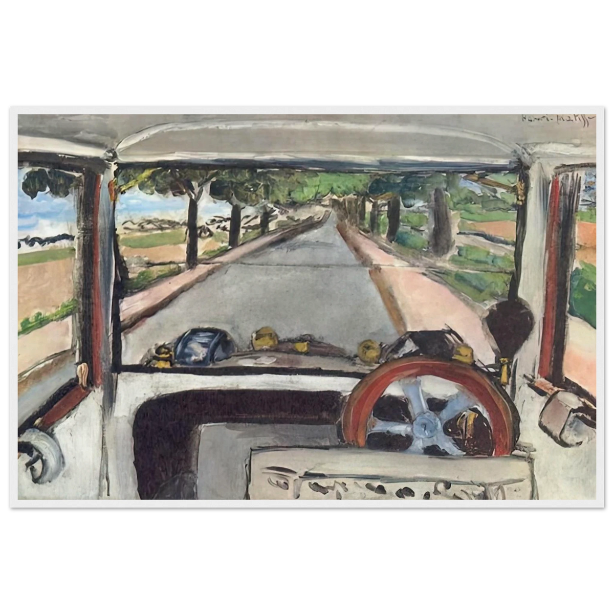 THE WINDSHIELD 1917 0 Framed Poster | Henri Matisse Framed Prints Wall Art | Henri Matisse Print