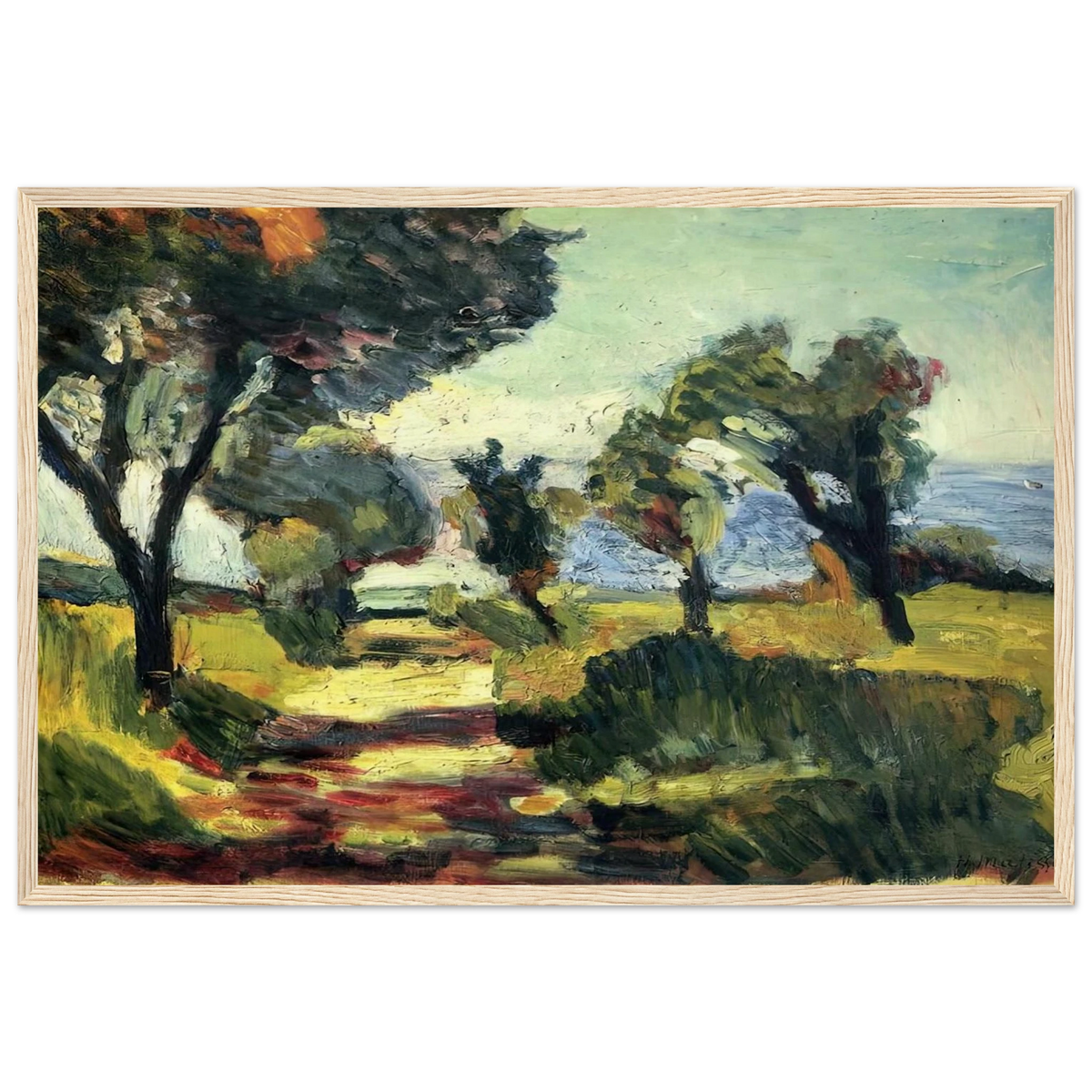OLIVE TREES 1898 Framed Poster | Henri Matisse Framed Prints Wall Art | Henri Matisse Print