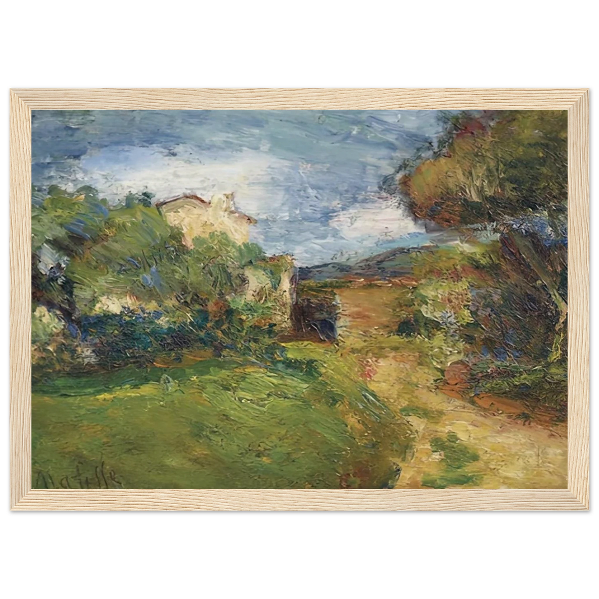 PETIT PAYSAGE CORSE 1898 Framed Poster | Henri Matisse Framed Prints Wall Art | Henri Matisse Print