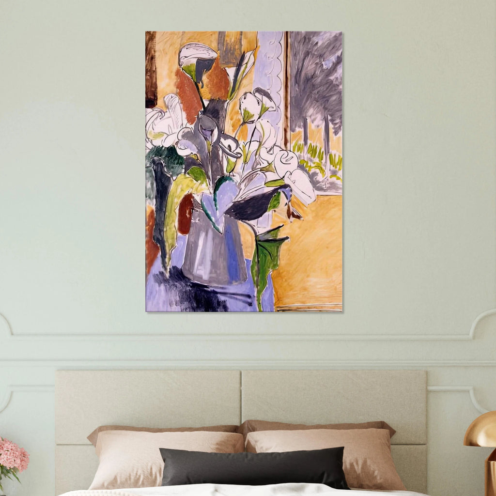 BOUQUET OF FLOWERS ON A VERANDA 1912 Canvas | Henri Matisse Canvas | Henri Matisse Print