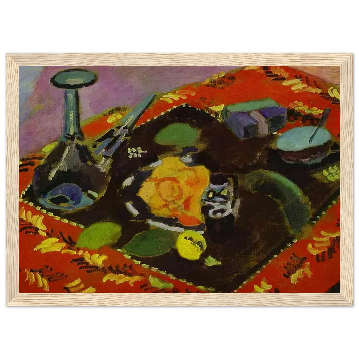 DISHES AND FRUIT 1906 Framed Poster | Henri Matisse Framed Prints Wall Art | Henri Matisse Print