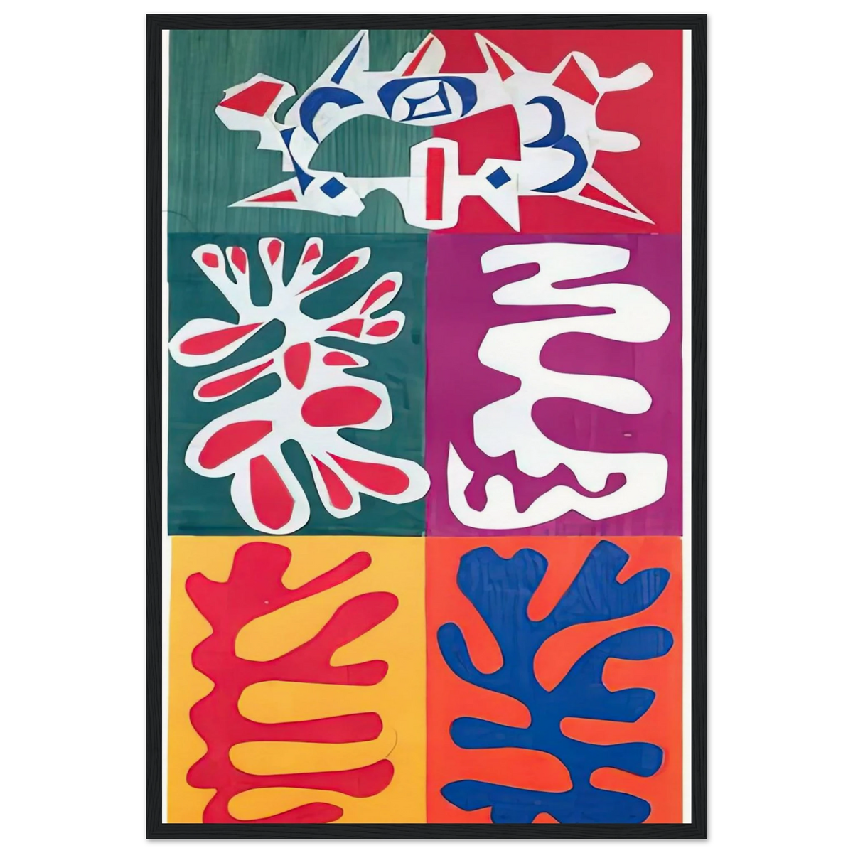 PANEL WITH MASK 1947 Framed Poster | Henri Matisse Framed Prints Wall Art | Henri Matisse Print