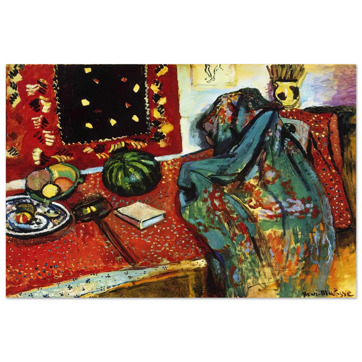 STILL LIFE WITH A RED RUG 1906 Poster | Henri Matisse Poster | Henri Matisse Print