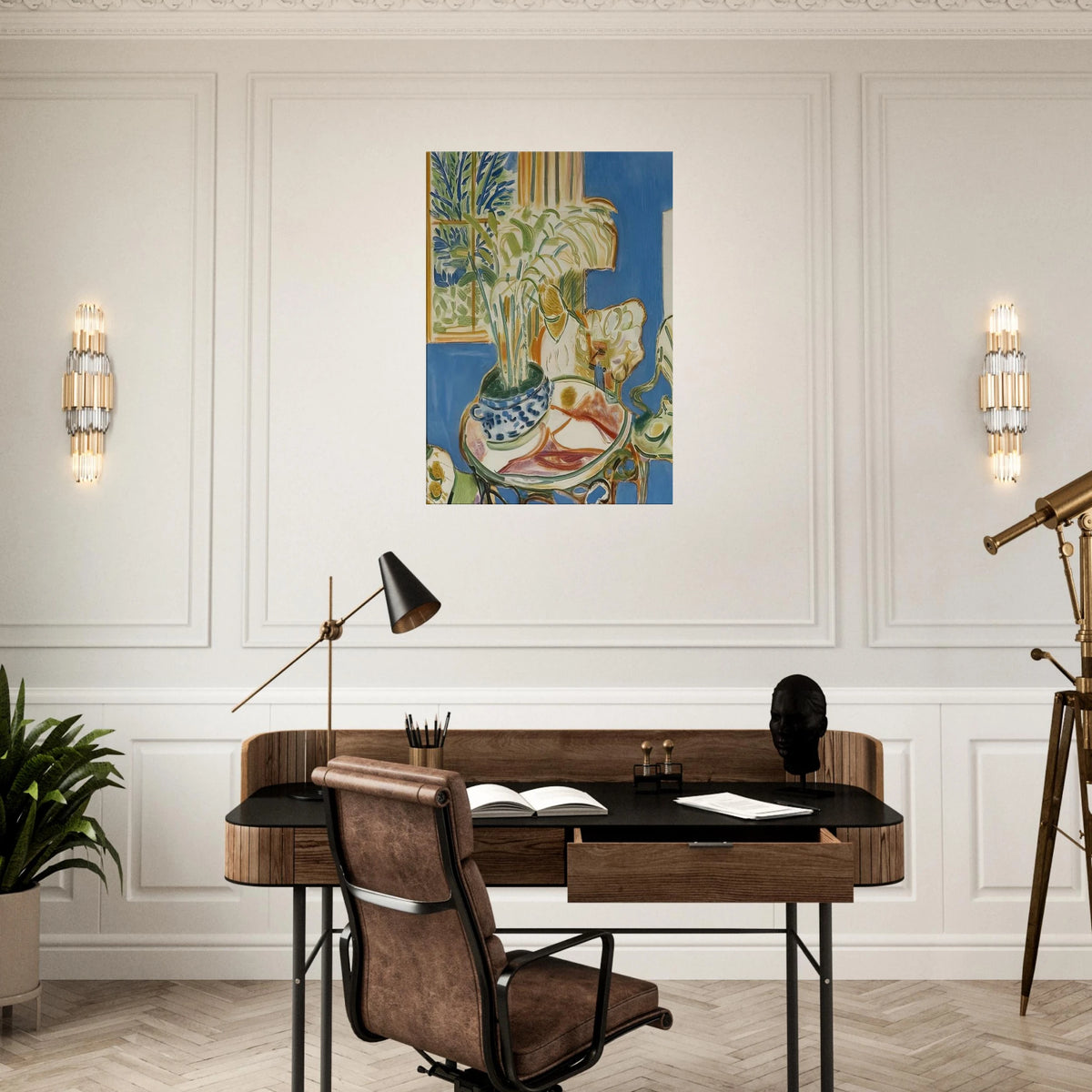 BLUE INTERIOR 1947 Canvas | Henri Matisse Canvas | Henri Matisse Print