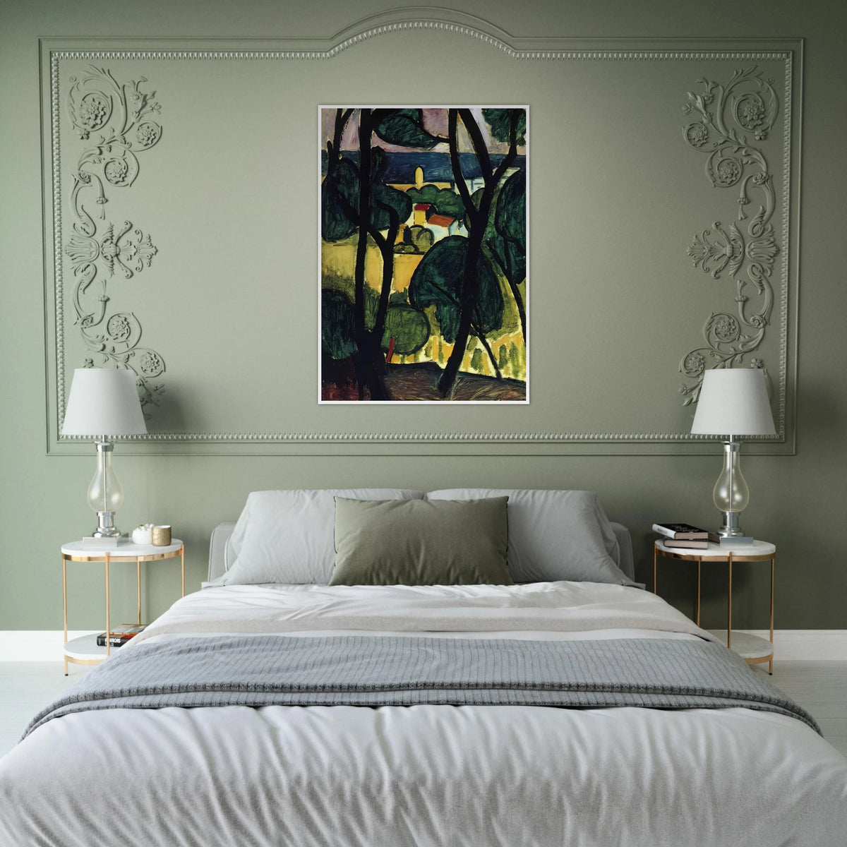 VIEW OF COLLIOURE Framed Poster | Henri Matisse Framed Prints Wall Art | Henri Matisse Print