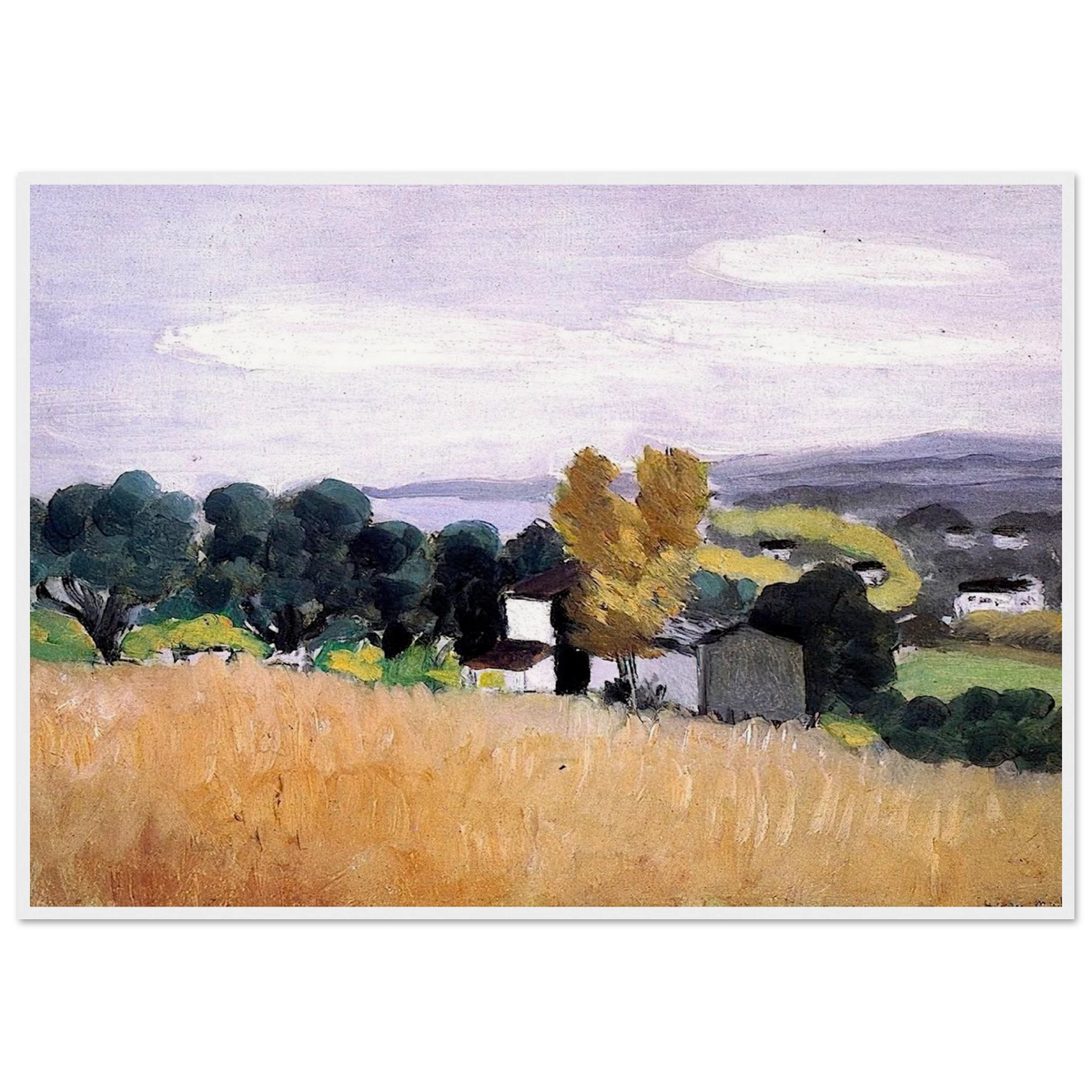 AUTUMN IN CAGNES 1918 Framed Poster | Henri Matisse Framed Prints Wall Art | Henri Matisse Print