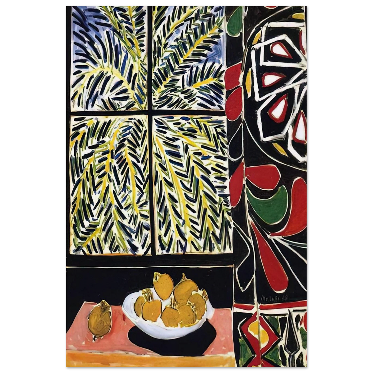 INTERIOR WITH EGYPTIAN CURTAIN 1948 Poster | Henri Matisse Poster | Henri Matisse Print