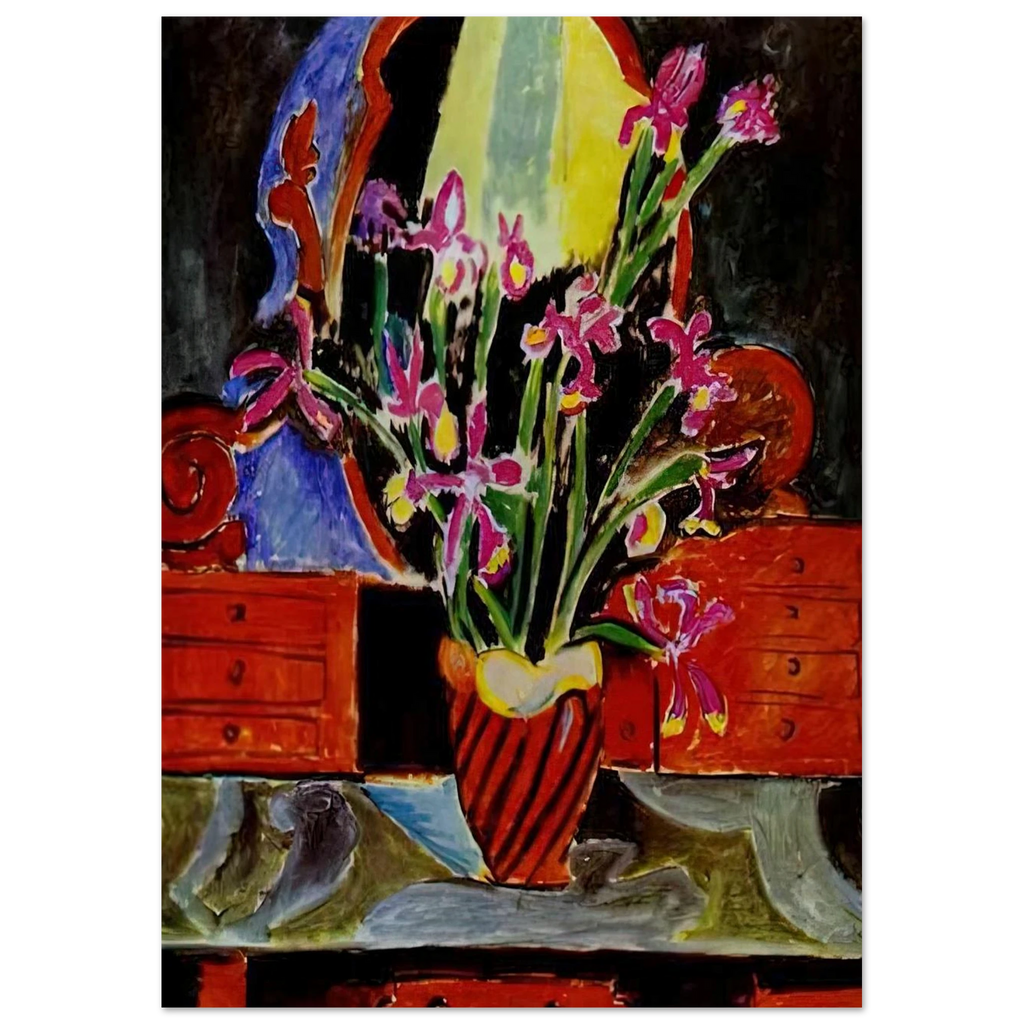 VASE OF IRISES 1912 Poster | Henri Matisse Poster | Henri Matisse Print