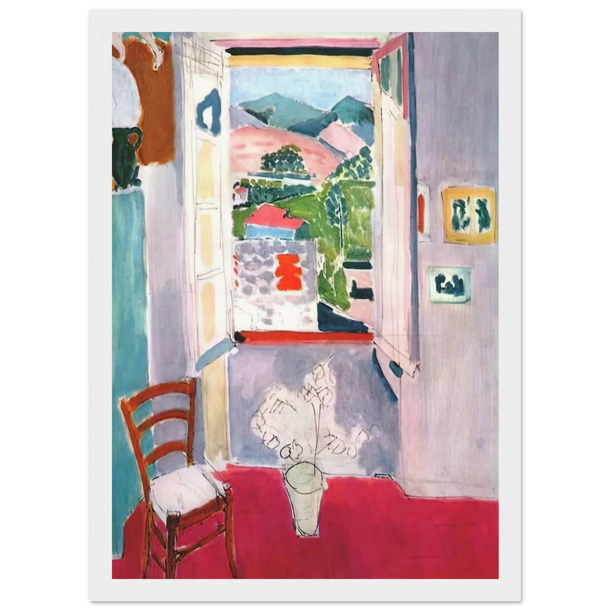 OPEN WINDOW AT COLLIOURE 1910 Framed Poster | Henri Matisse Framed Prints Wall Art | Henri Matisse Print
