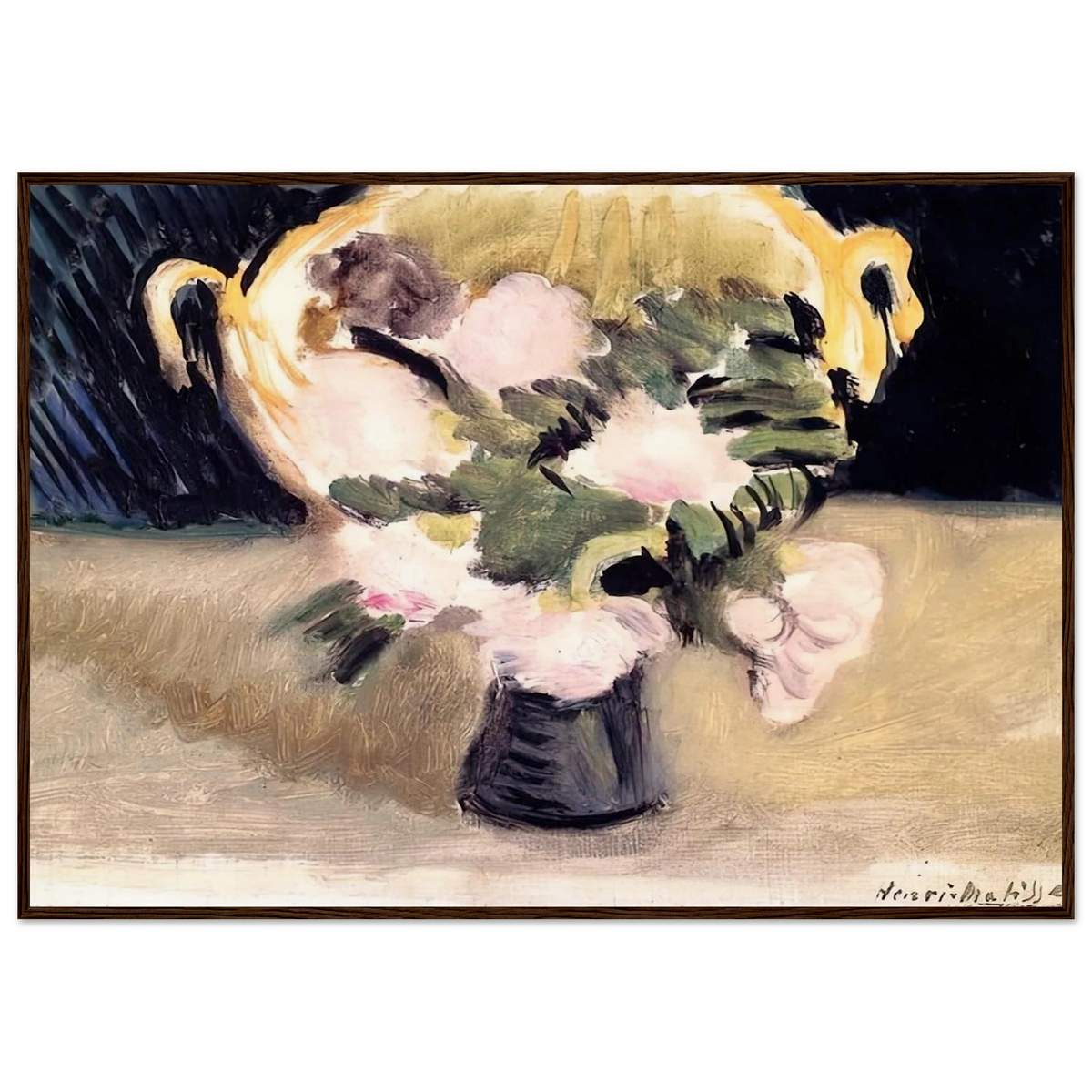 FLOWERS 1919 Framed Poster | Henri Matisse Framed Prints Wall Art | Henri Matisse Print