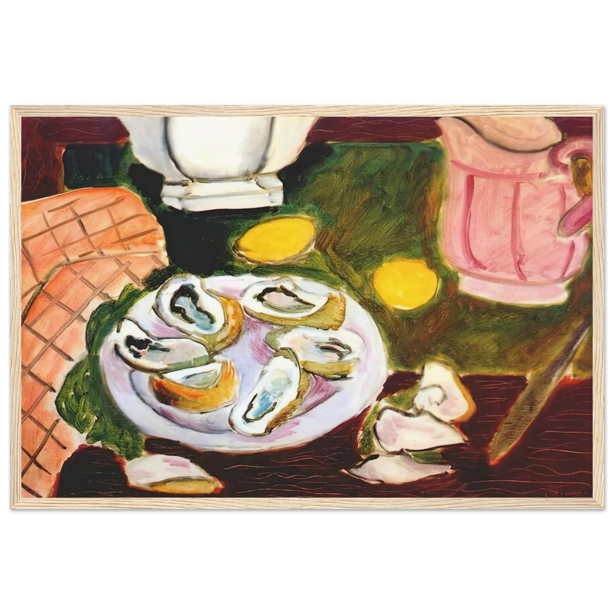 OYSTERS 1940 Framed Poster | Henri Matisse Framed Prints Wall Art | Henri Matisse Print