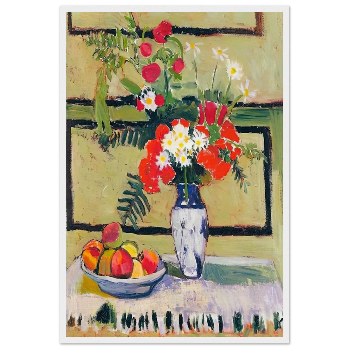 FLOWERS AND FRUIT 1909 Framed Poster | Henri Matisse Framed Prints Wall Art | Henri Matisse Print