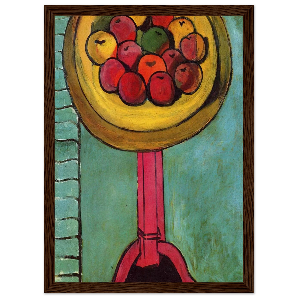 APPLES ON A TABLE GREEN BACKGROUND 1916 Framed Poster | Henri Matisse Framed Prints Wall Art | Henri Matisse Print