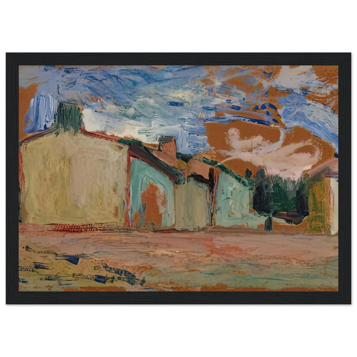 HOUSES FENOUILLET 1898 Framed Poster | Henri Matisse Framed Prints Wall Art | Henri Matisse Print