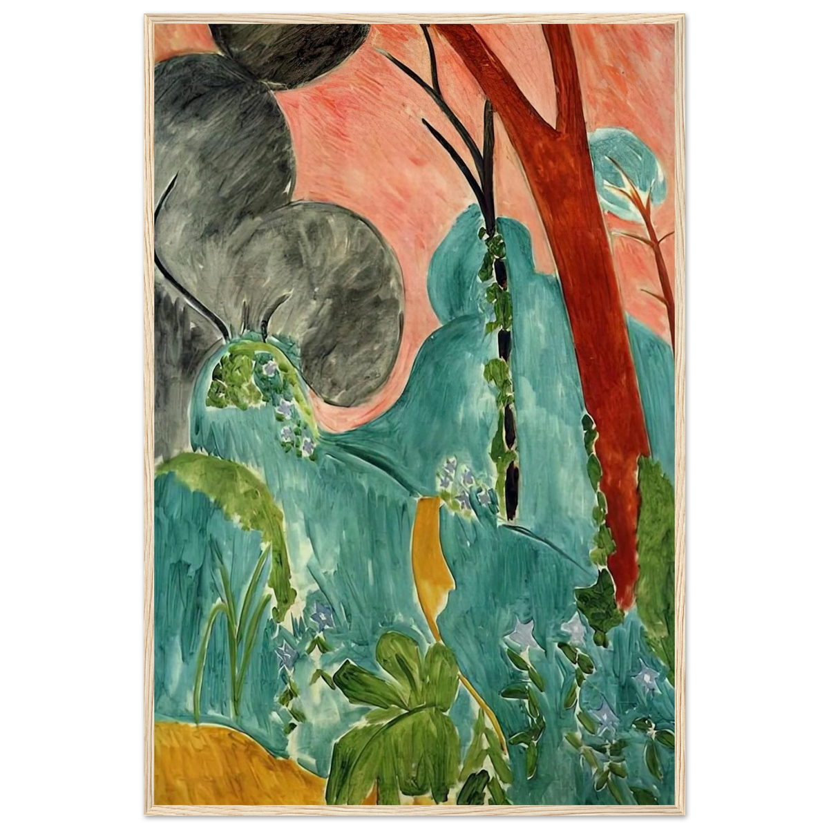 MORACCAN GARDEN 1912 Framed Poster | Henri Matisse Framed Prints Wall Art | Henri Matisse Print